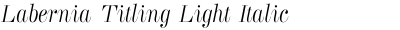 Labernia Titling Light Italic